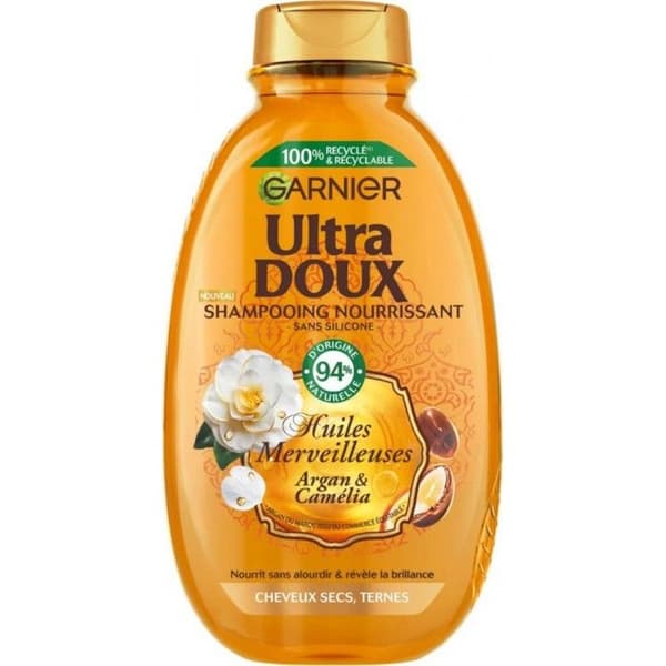 Garnier Ultra Doux Nourishing Shampoo Argan Oil Camellia 300ml