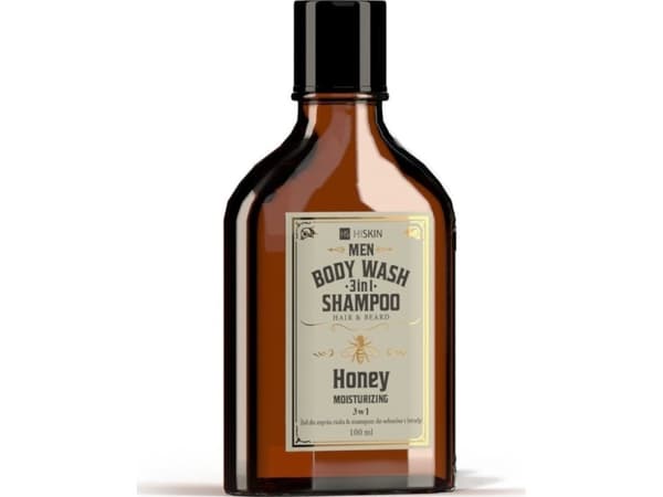 HISKIN_Men Whisky vartalopesu ja hiusten ja parran shampoo 3in1 Hunaja 100ml