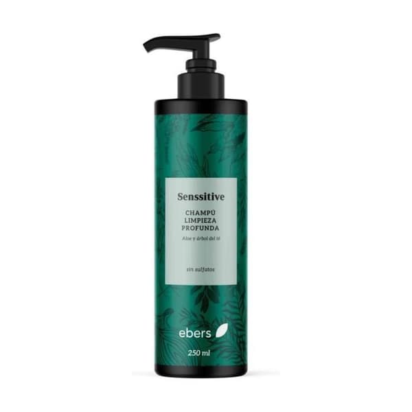 EBERS - Djuprengörande känsligt schampo med aloe och tea tree 250 ml