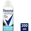 Miniatyrbild 2 av 2: Rexona Advanced Protection 72h Invisible Aqua Woman Aerosol Deodorant 200 ml
