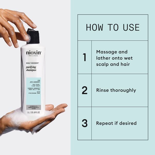 Nioxin Scalp Recovery™ Shampoo 1000 ml - Fett & Djuprengörande