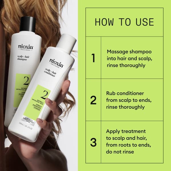 Nioxin System 2 Loyalty Kit for Thinning Hair - Fint & Volym