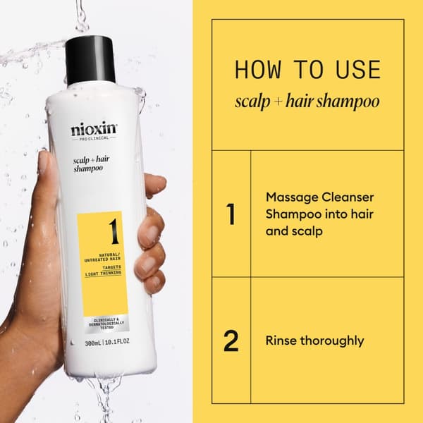 Nioxin System 1 Shampoo for Thinning Hair 300 ml - Fint & Volym