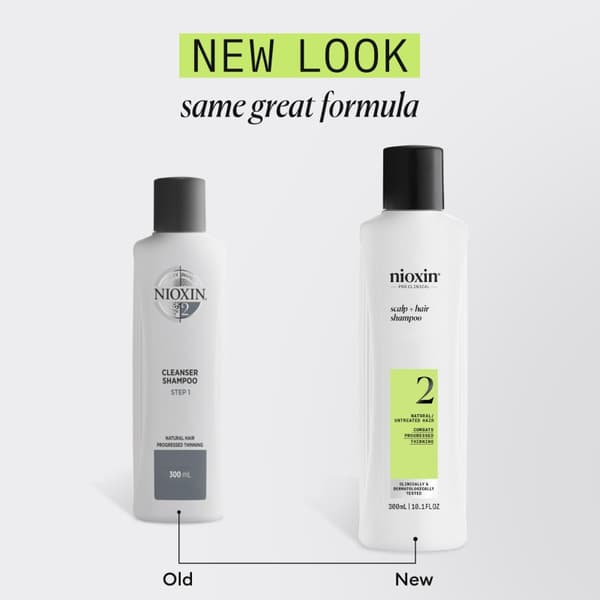 Nioxin System 2 Shampoo for Thinning Hair 300 ml - Fint & Volym