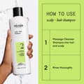 Miniatyrbild 2 av 6: Nioxin System 2 Shampoo for Thinning Hair 300 ml - Fint & Volym