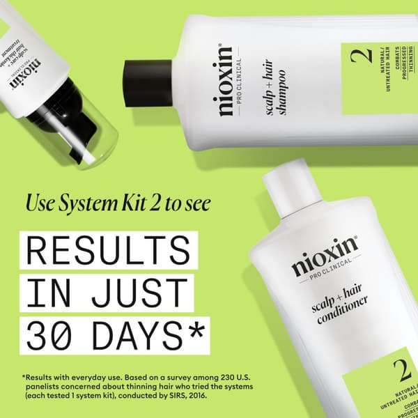 Nioxin System 2 Shampoo for Thinning Hair 1000 ml - Fint & Volym
