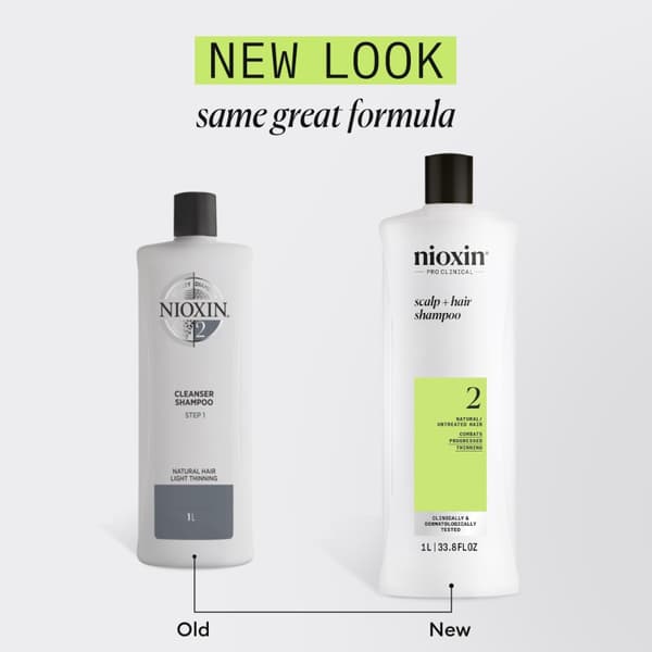 Nioxin System 2 Shampoo for Thinning Hair 1000 ml - Fint & Volym