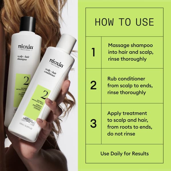 Nioxin System 2 Trial Kit for Thinning Hair - Fint & Volym