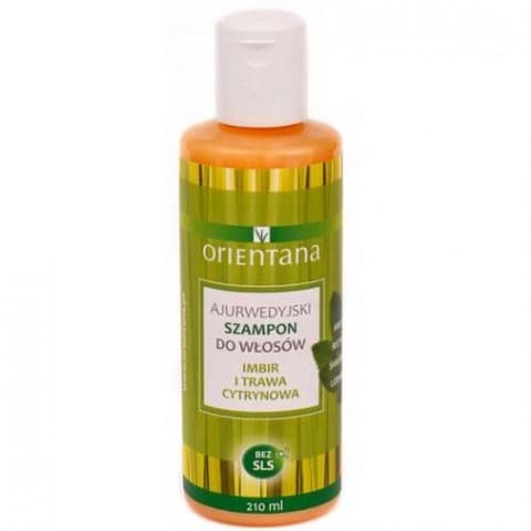 Orientana Ginger and Lemongrass Ayurvedic Hair Shampoo 210 ml – Ayurvedic hiusshampoo inkivääriä ja sitruunaruohoa