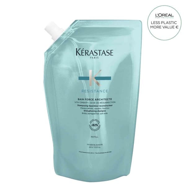 kérastase Resistance Bain Force Architecte Shampoo Refill 500ml - Torrt & Frissigt