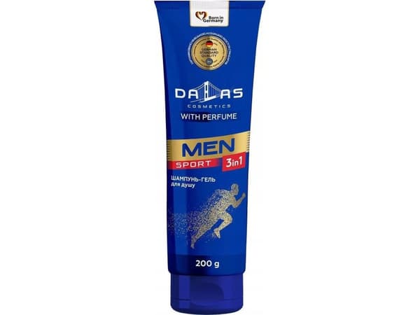 Alkotest DALAS_Men shower gel 3in1 shower gel for ansikt, kropp og hår Sport 200ml
