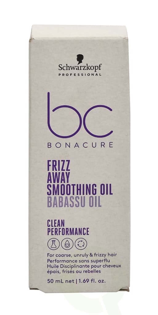 Schwarzkopf Bonacure Frizz Away Smoothing Oil 50 ml For Course, Unruly & Frizzy Hair