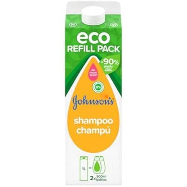Schampo - JOHNSON'S BABY - ECO REFILL PACK - 1000 ml - För baby - Blandat