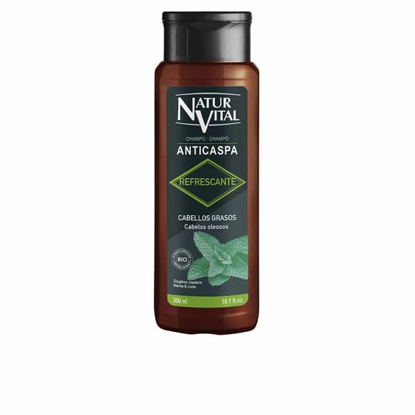 Anti-mjäll schampo Naturvital Uppfriskande (300 ml)
