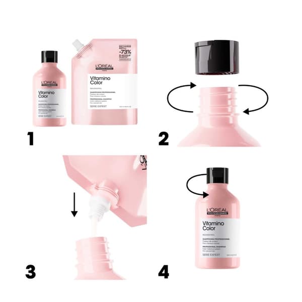 L'Oréal Professionnel Vitamino Color Shampoo Refill 500ml - Färgat