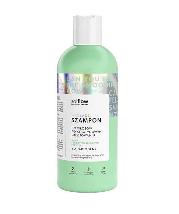 So!Flow - Silottava shampoo hiuksille keratiini suoristuksen jälkeen, 400ml