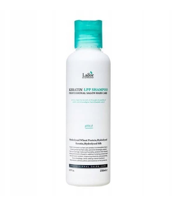 LADOR Keratin Lpp Shampoo, 150 ml - regenererande schampo för försvagat, skadat och matt hår