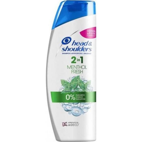 HUVUD &amp; AXLAR Menthol Fresh Anti-Mjällschampo 540ml