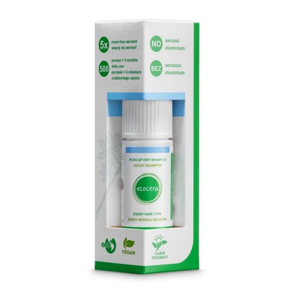 ECOCERA PUSH-UP Dry Shampoo - Kuivashampoo kaikille hiustyypeille, 15 g