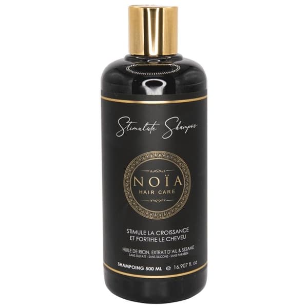 Ricinolja schampo, vitlök och sesamextrakt - Stimuleringsintervall - NOÏA HÅR - 500 ml