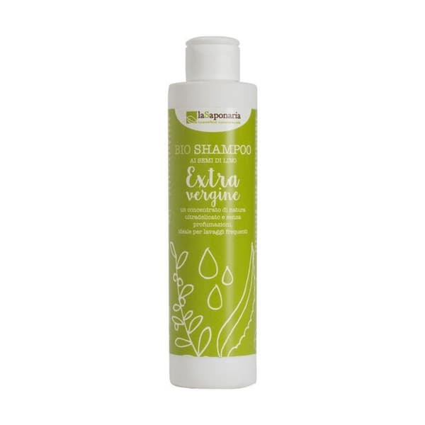 LA SAPONARIA - Flytande schampo extra jungfrulig (utan doft för känslig hud) 200 ml