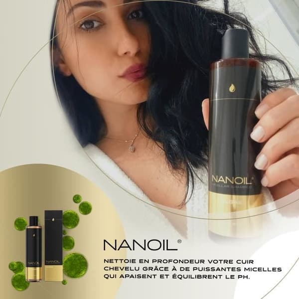 Micellärt schampo med alger Nanoil Alger Micellärt schampo 300ml - Intensiv renande behandling, stärkande effekt