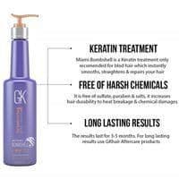Mondial Keratin GKhair Silver Bombshell 710ml - Lila Brassy Shampoo / Toner för Blont och Grått Hår Tar bort Brassy Gula Toner