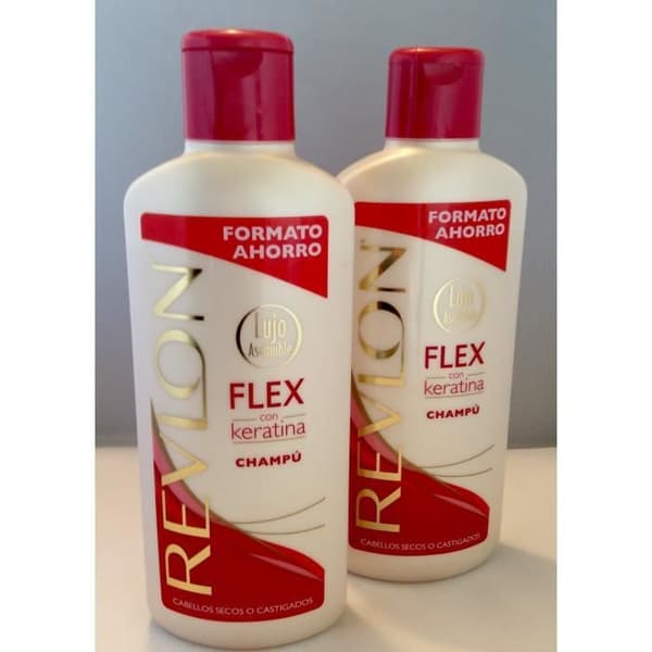 Parti med 2 Revlon Flex Keratin Schampo Skadat hårvård Torrt hår