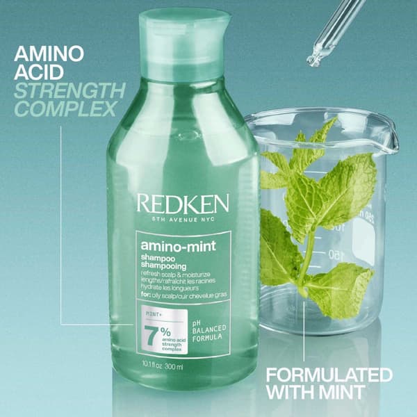 Redken Amino-Mint Shampoo 1000ml - Fett & Djuprengörande