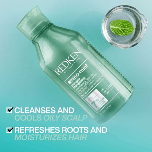 Redken Amino-Mint Shampoo 1000ml - Fett & Djuprengörande