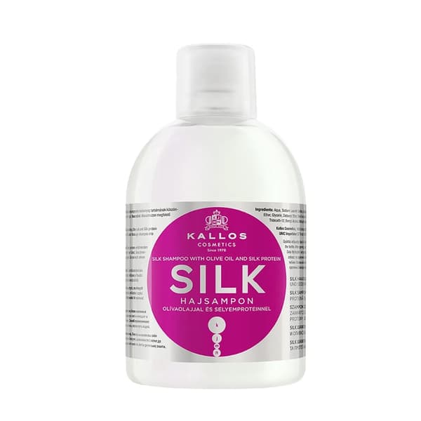 KALLOS KJMN Silk Schampo för skadat hår, 1000 ml