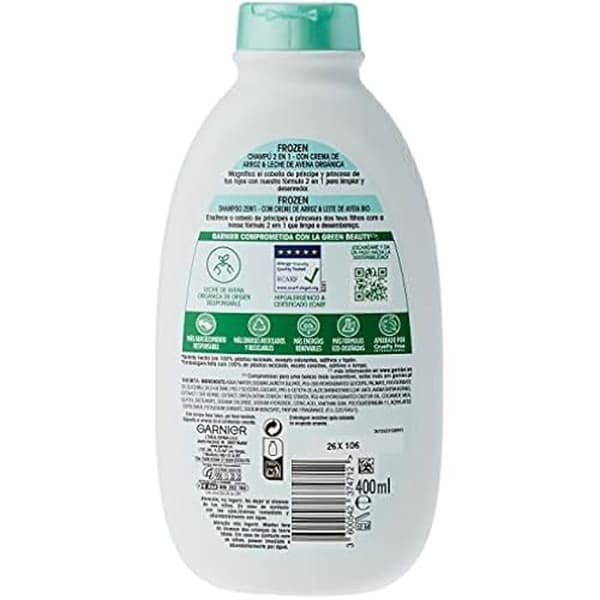 2 i 1 schampo - GARNIER - Ultra Doux - 400 ml - Allergivänligt - För barn