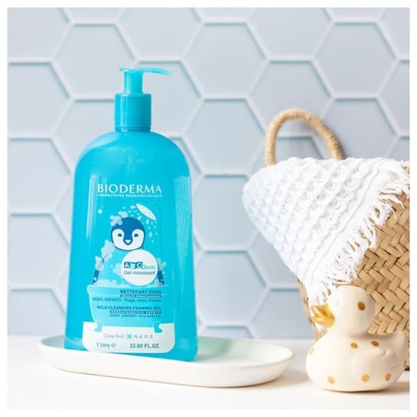 Mild Cleansing Foaming Gel - Bioderma - ABCDerm - 1L - Hypoallergenisk - Baby Barn