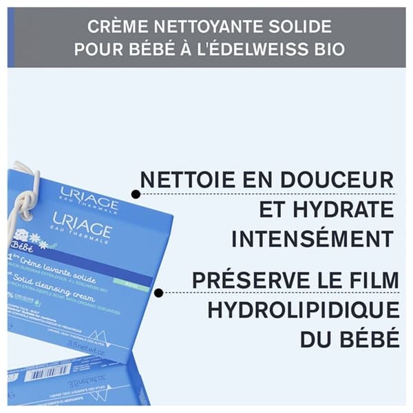 Uriage Bébé 1st Solid Cleansing Cream Soap 100g