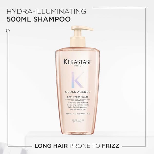 Kérastase Gloss Absolu Bain Hydra-Glaze Shampoo 500ml - Normalt & Glansigt