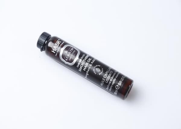 Hårolja - Hask - Keratin - 18 ml - Utan parabener - För mjukt och glänsande hår