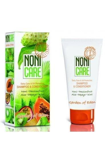 Noni Care shampoo-hoitoaine Edenin hiuspuutarhalle