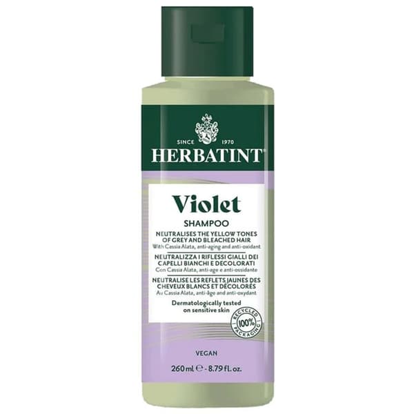Herbatint Schampo Lila för Vit och Blekt Hår 260 ml