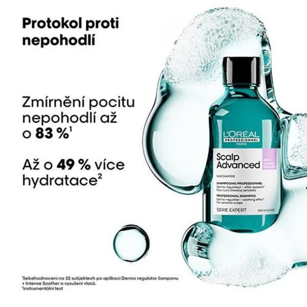 Schampo för känslig hårbotten Scalp Advanced Anti-Discomfort Dermo (reglerande schampo) - Volym: 300 ml