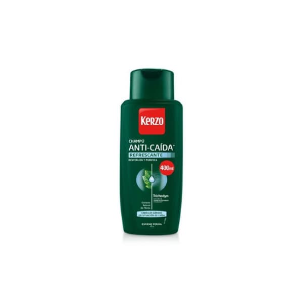 Hiusten lähtöön vaikuttava shampoo Kerzo 400 ml Virkistävä