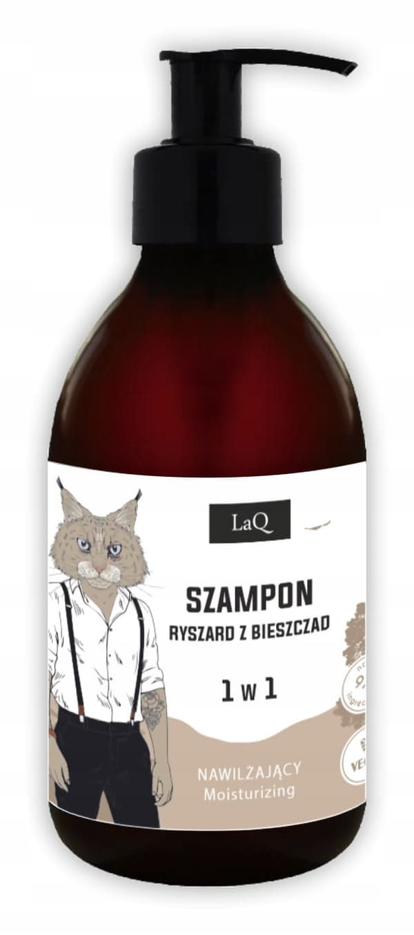 Schampo för män 1-i-1 Ryszard z Bieszczady fuktgivande 300 ml