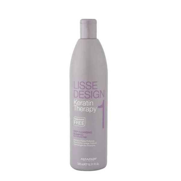 AlfaParf Keratin Therapy Lisse Design 1 Deep Cleansing Shampoo 500ml.