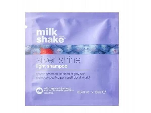 Milk Shake, Silver Shine Light, Sulfates-Free, Hair Shampoo, For Neutralisation Of Yellow Tones, 10 ml For Women