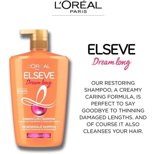 L'ORÉAL PARIS Elseve Dream Long Schampo 1000 ml