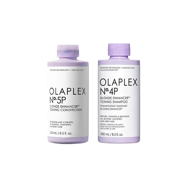 Olaplex No. 5P Blond Enhancer Toning Conditioner 250ml + No.4P Blonde Enhancer Toning Shampoo 250ml - Blont & Silver