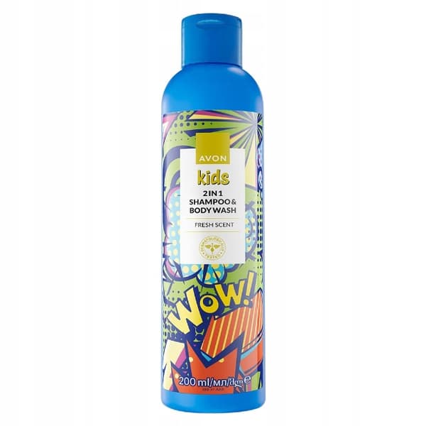 AVON Kids 2in1 shampoo ja suihkugeeli Raikas 200 ml