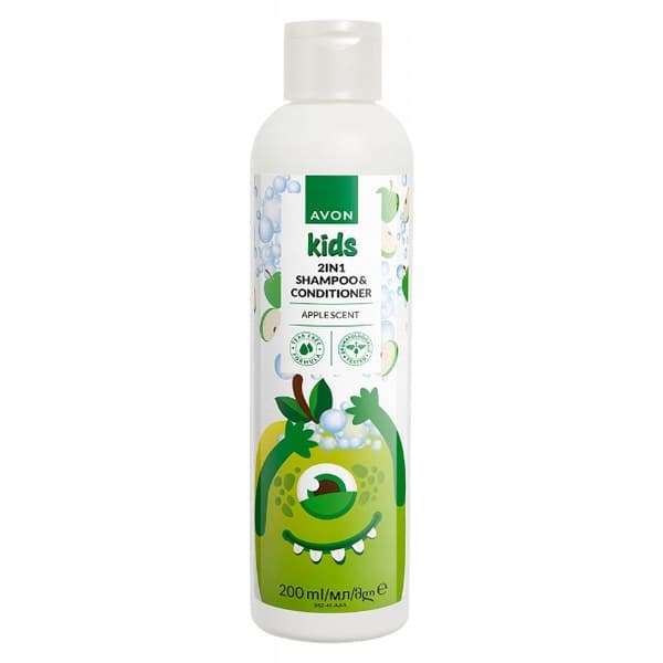 AVON Kids 2in1 shampoo ja hoitoaine omena 200 ml