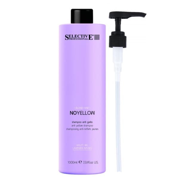 SELECTIVE Shampoo til blond hår INGEN GUL - 1000ml + PUMPE!!!