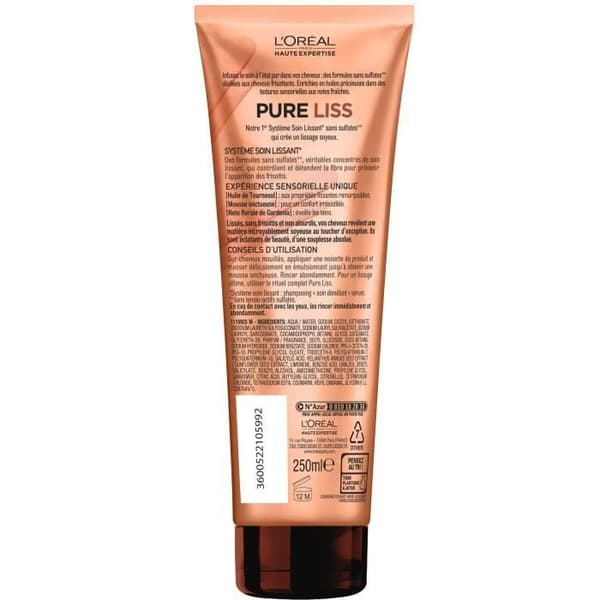 L'OREAL Haute Expertise Pure Liss Schampo - 250 ml