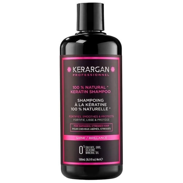 Kerargan - Schampo med keratin och arganolja för att stärka och skydda ditt hår - Perfekt för uträtning